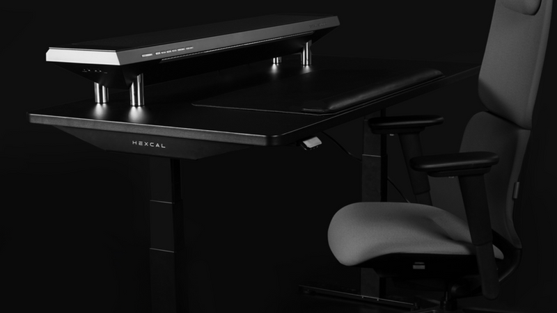 Hexcal desk setup