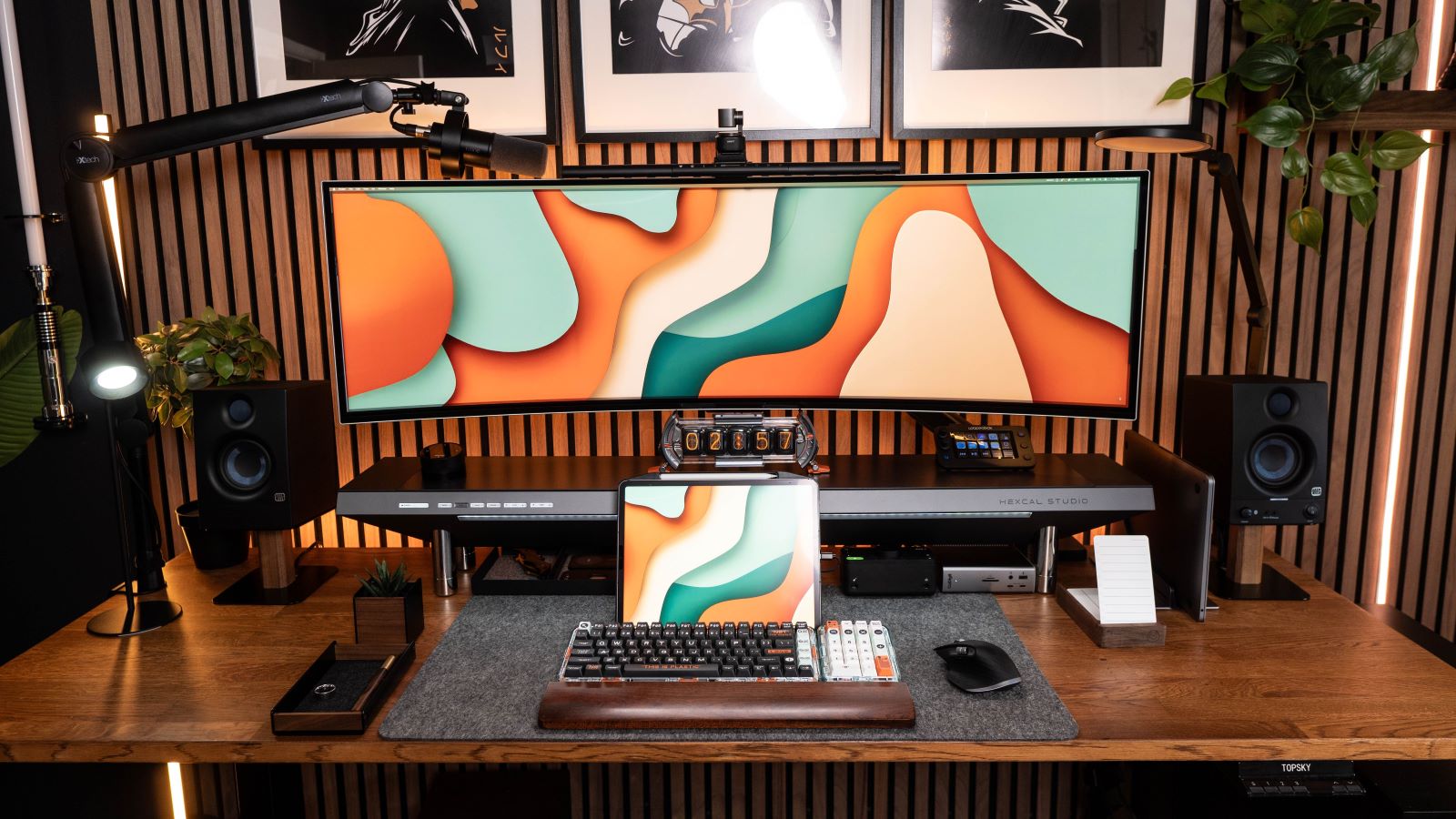 Elevating your screen with a monitor stand can free up space beneath it and create a more organized, ergonomic setup.