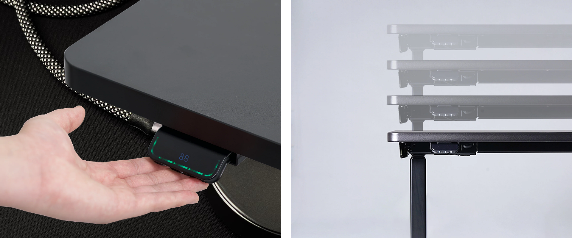 Hexcal Height-Adjustable Desk