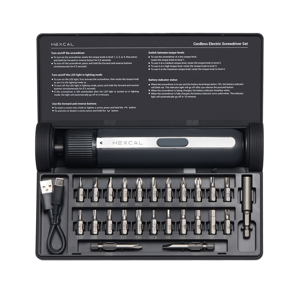 Electric Screwdriver Kit Hexcal