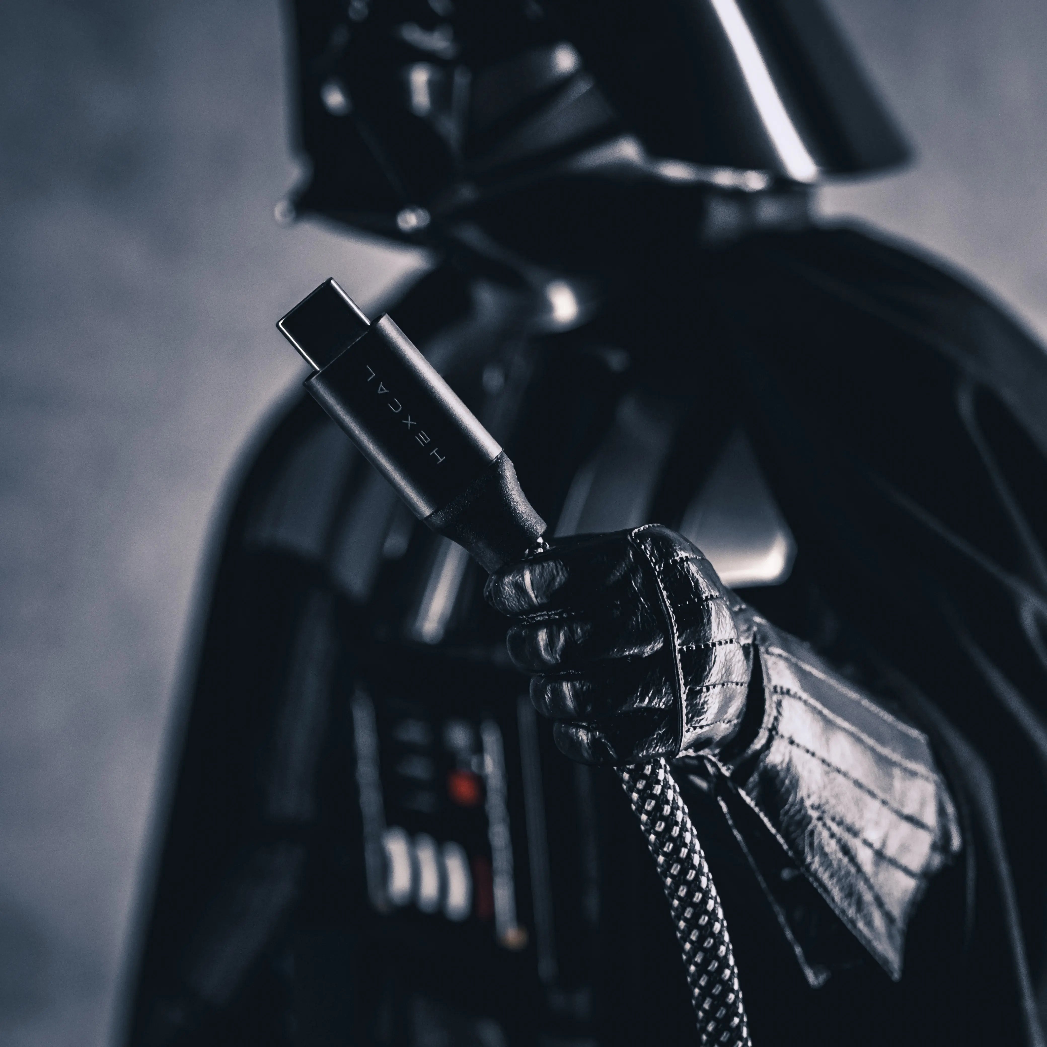 A user took this picture of Darth Vader from Star Wars holding Hexcal Magnetic Cable.