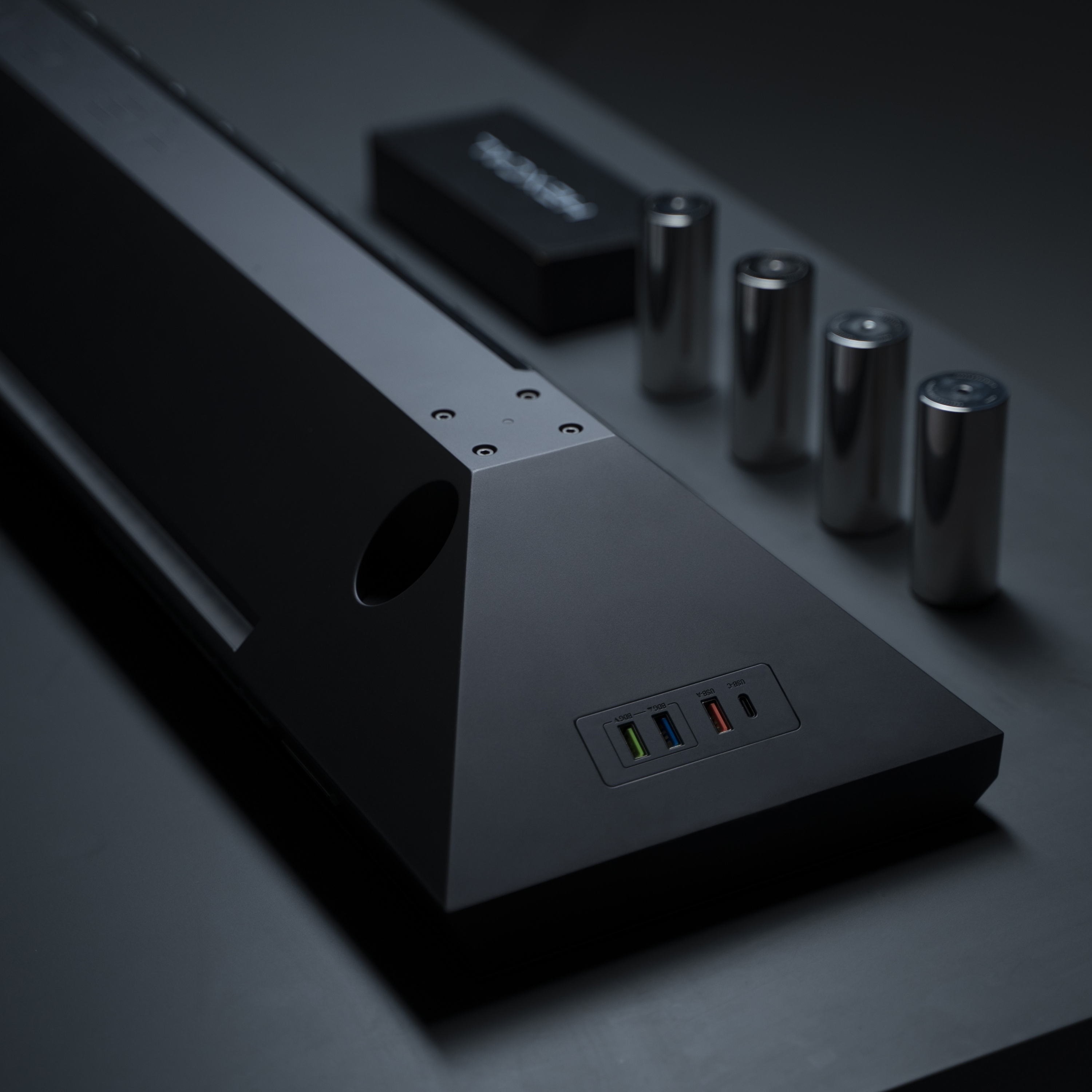 Hexcal Studio is a premium workstation that functions as a monitor stand, desk shelf and organizer