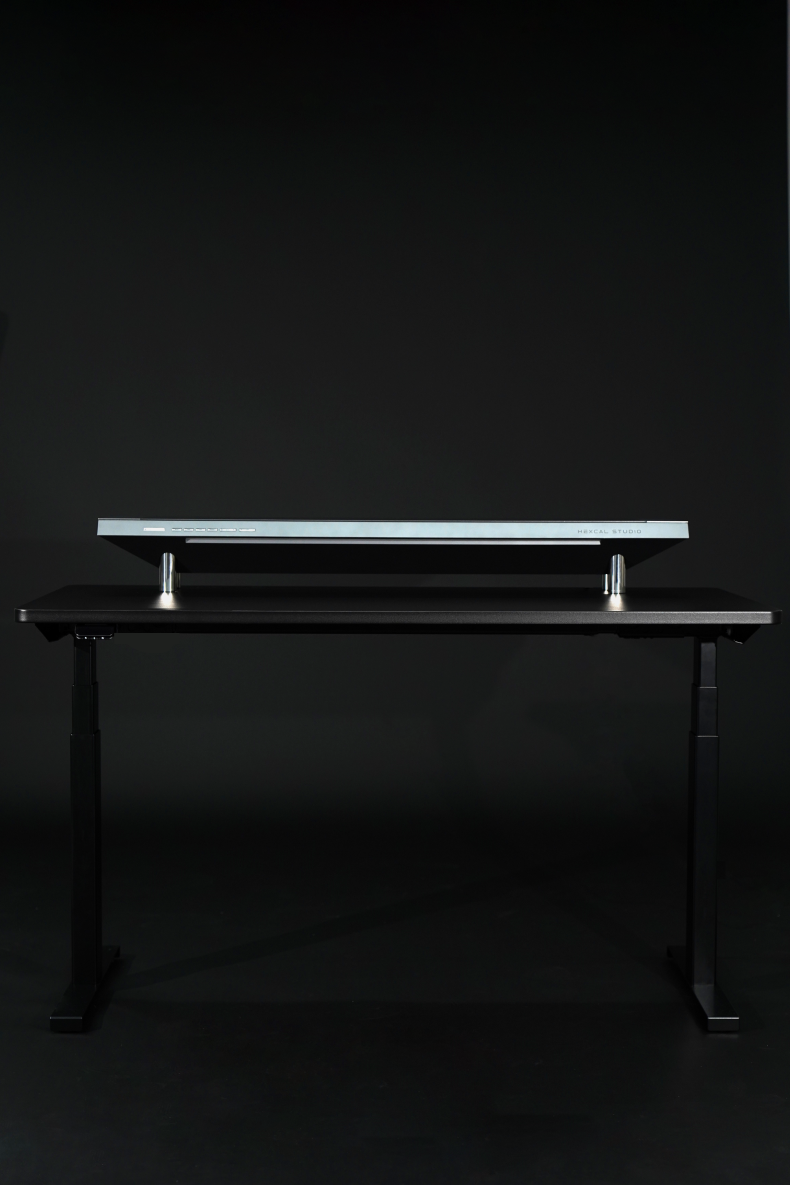 Hexcal Studio and Hexcal Elevate Standing Desk is the ultimate combo for a home office.