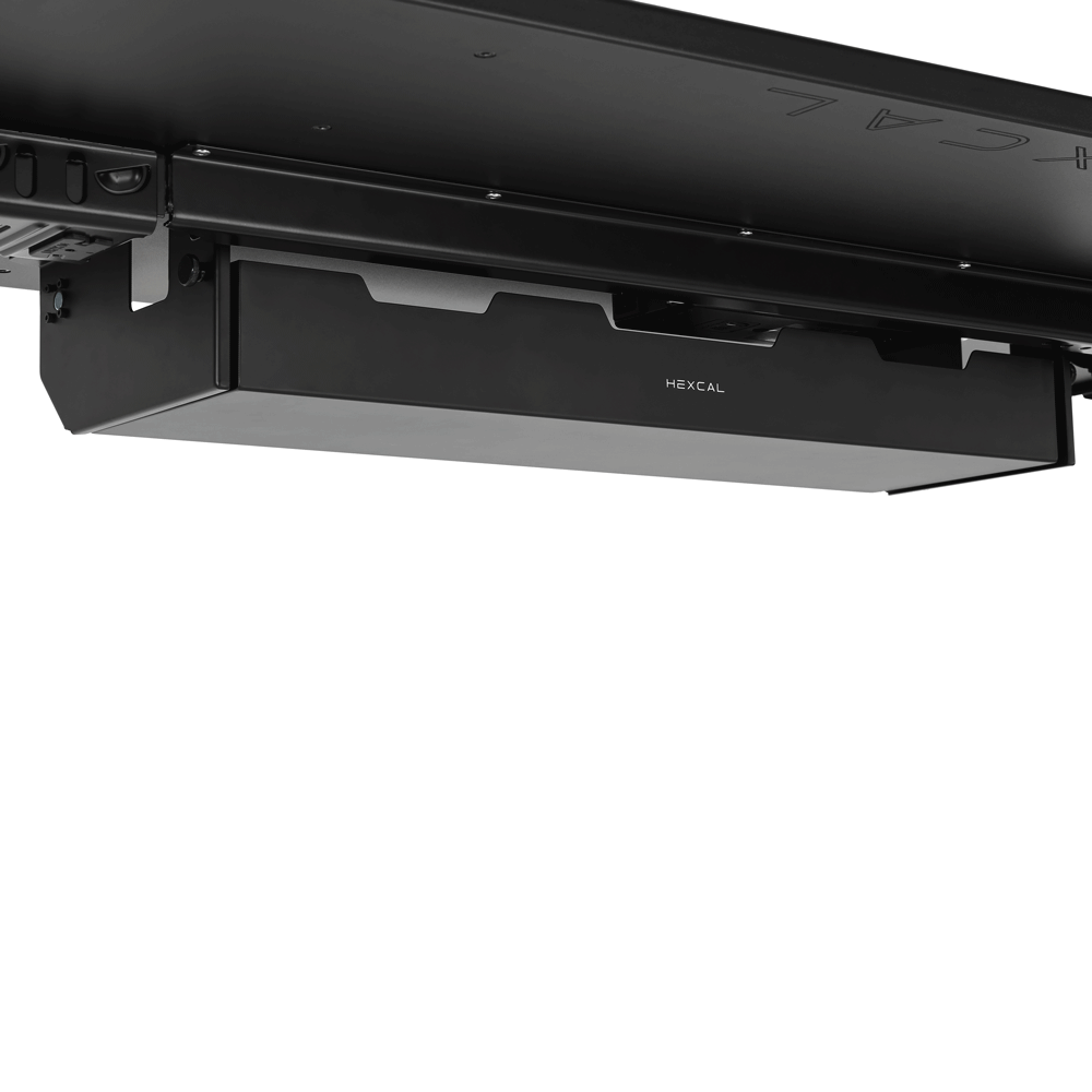 8-socket PDU integration in the Hexcal Cable Management Tray, providing optimal cable management for all your devices.