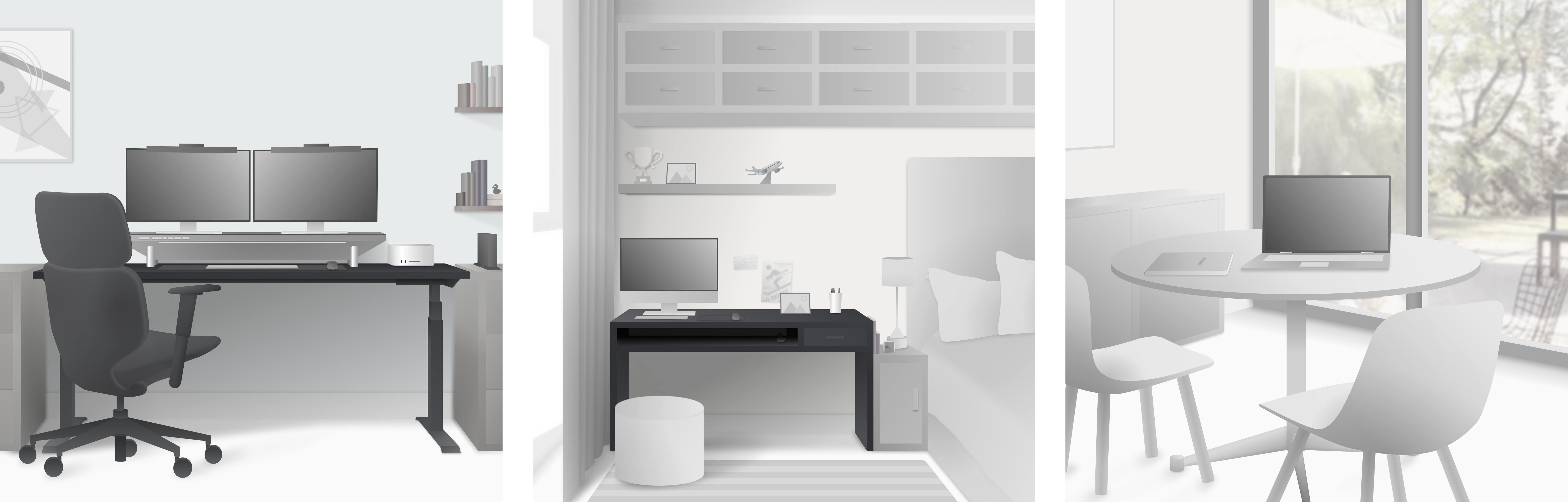 Different Types of Home Office Spaces (Dedicated Room vs Bedroom Corner vs A Spot in the Living Room)