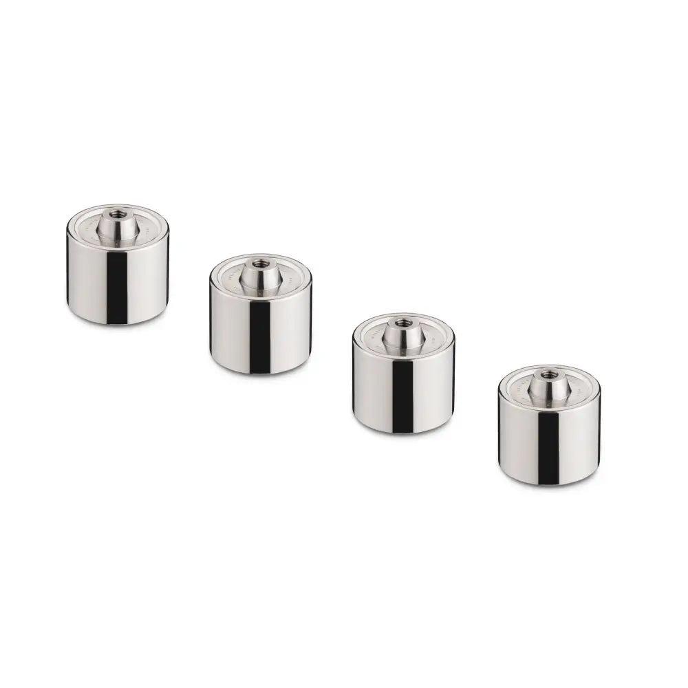 Polished stainless steel Hexcal Studio Extension Kit, designed for a sleek and modern upgrade to your setup.