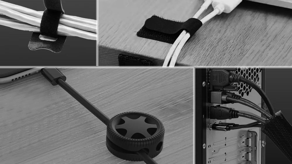 The Hexcal Cable Management Kit is designed to keep your cables organized and out of sight, giving your desk a clean, polished look.