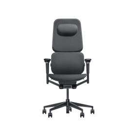 Hexcal Inspire Chair's front view shows its unique design.