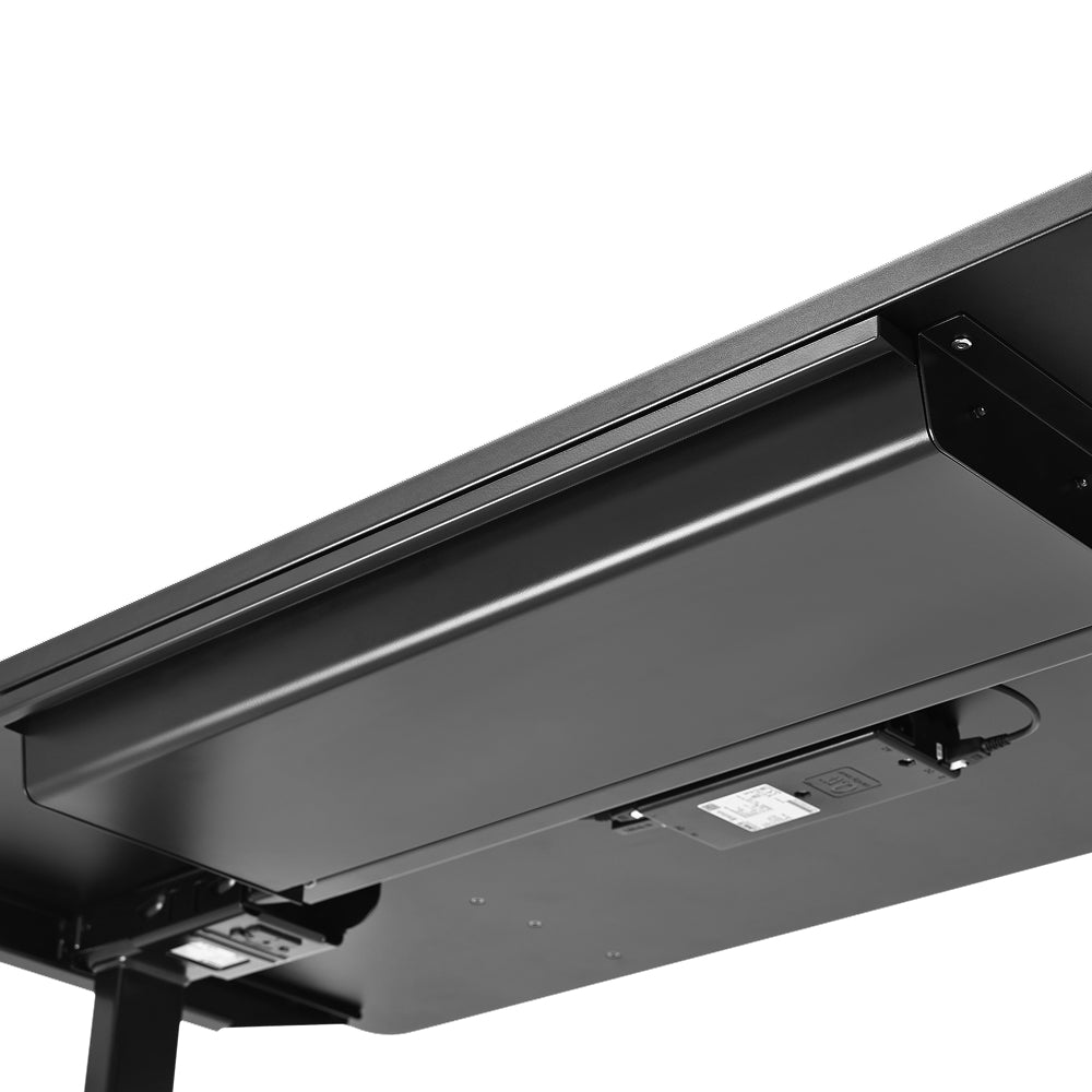 The under-desk drawer with pre-drilled holes for easy installation on the Hexcal Elevate Standing Desk.